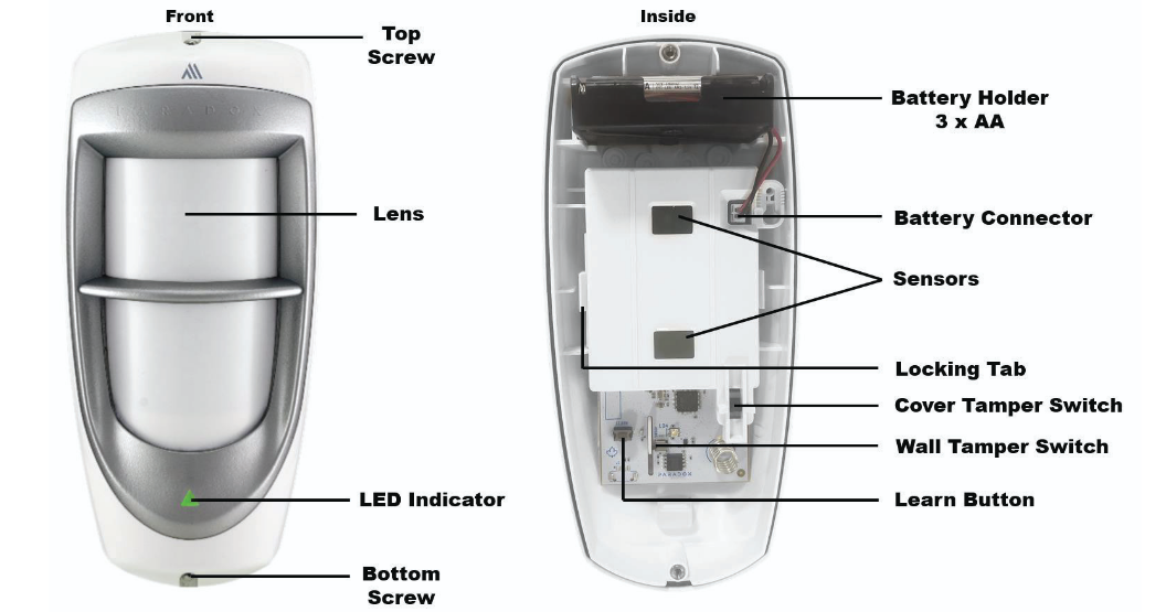 Paradox PMD85M - Εξωτερικός Dual-Optic Ανιχνευτής M Series